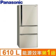 Panasonic國際牌610公升一級變頻冰箱NR-C618NHV-L香檳金